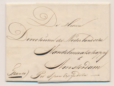 Treinbrief Delft - Amsterdam 1850 - Per Spoor Expeditie