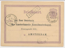 Trein Haltestempel Velsen - Amsterdam 1876