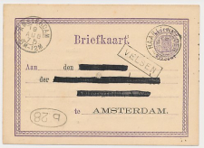 Trein Haltestempel Velsen - Amsterdam 1875
