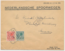 Firma envelop  Nederlandsche Spoorwegen 1928