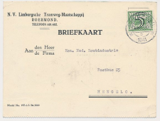 Firma kaart Limburgsche Tramweg-Maatschappij Roermond 1941