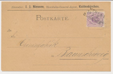 Kaldenkirchen Duitsland - Treinstempel Venlo - Gladbach 1885