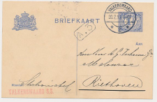 Briefkaart Stationschef VALKENSWAARD S.S. - Riethoven 1913