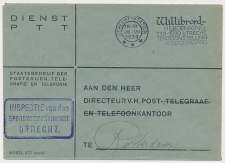 Dienst PTTT - Inspectie van den Spoorwegdienst Utrecht 1939