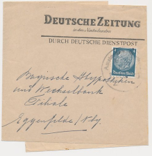 Treinstempel  Amsterdam - Bentheim 1940 - Deutsche Dienstpost