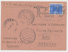 VH H 178 / 189 IJspostvlucht Nijmegen - Ameland 1947 v.v.