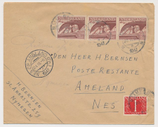 VH H 214 IJspostvlucht Nijmegen - Ameland 1947