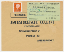 Amersfoort 1972 - VAD Bagagezegel voor persbrieven