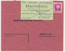 Zwolle - VAD Bagagezegel voor persbrieven