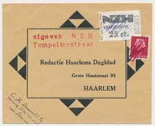Lisse - Haarlem - Vrachtzegel NZH 25 ct.