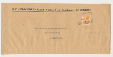 Spoorweg poststuk Enkhuizen 1934 - Firmaperforatie G.S. - Sluis