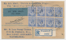 VH C 90 V x Singapore - Melbourne Australie - Tasmanie 1931