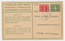 Verhuiskaart G. 20 Nijkerk - Duitsland 1955 - Buitenland