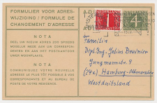 Verhuiskaart G. 20 Amsterdam - Duitsland 1956 - Buitenland