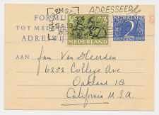 Verhuiskaart G. 22 Haarlem - USA 1953 - Buitenland