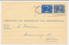 Verhuiskaart G. 24 Arnhem - Heiloo 1959