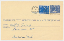 Verhuiskaart G. 24 Locaal te Amsterdam 1958