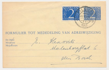 Verhuiskaart G. 24 Tilburg - s Hertogenbosch 1957