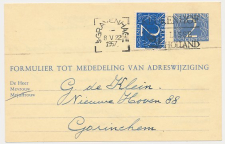 Verhuiskaart G. 24 s Gravenhage - Gorinchem 1957