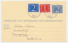 Verhuiskaart G. 24 Oostburg - Zwitserland 1956 - Buitenland