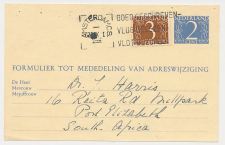 Verhuiskaart G. 24 Amsterdam - Zuid Afrika 1956 - Buitenland