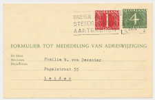 Verhuiskaart G. 26 Amsterdam - Leiden 1964