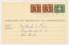 Verhuiskaart G. 26 Locaal te s Hertogenbosch 1966