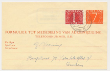 Verhuiskaart G. 30 Locaal te Arnhem 1965