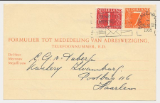 Verhuiskaart G. 30 s Gravenhage - Haarlem 1965