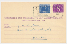 Verhuiskaart G. 32 Leiden - Haarlem 1967