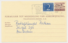 Verhuiskaart G. 33 Locaal te Amsterdam 1967