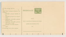 Arbeidslijst G. 15 a - Compleet formulier - Ongebruikt