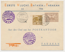 VH C 132 a Batavia - Tarakan Ned. Indie 1936 / 1937 v.v.