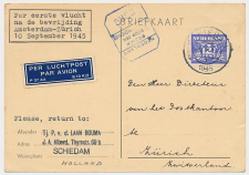 VH A 182 Schiedam - Zurich Zwitserland 1945