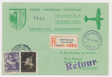 VH A 227 b Amsterdam - Stockholm Zweden 1946