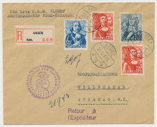 VH A 243 c Assen - Willemstad Curacao 1946