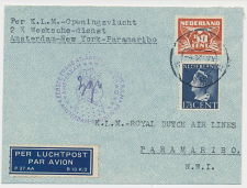 VH A 243 d Leiden - Paramaribo Suriname 1946