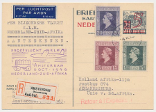 VH A 259 a Amsterdam - Johannesburg Zuid Afrika 1946