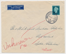 VH A 279 b Amsterdam - Lydda Palestina / Israel 1947