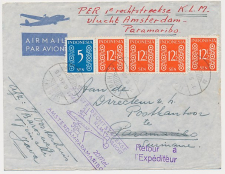 VH A 337 j Tjimahi Ned. Indie - Paramaribo Suriname 1949