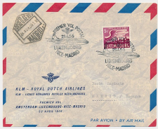 VH A 466 d Luxembourg - Madrid Spanje 1956