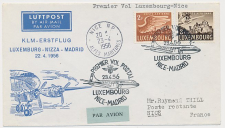 VH A 466 d Luxembourg - Nice Frankrijk  1956