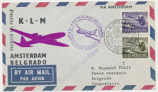 VH A 491 b Luxembourg - Amsterdam - Belgrado Joegoslavie 1957