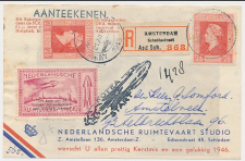 VH P 52 Hiversum - Amsterdam - Amstelveen 1945 - Raketpost