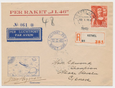 VH P 54 Kethel - Geneve Zwitserland 1946 - Raketpost