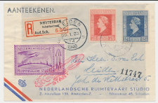 VH P 55 Amsterdam - Leiden 1946 - Raketpost