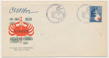 FDC 1e dag Em. Kankerbestrijding 1955 Handtekening Ontwerper E23