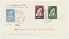 FDC / 1e dag Em. Vluchtelingen 1960 - Officieel stempel