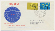 FDC / 1e dag Em. Europa 1962 - Philatelistenbeurs