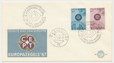 FDC / 1e dag Em. Europa 1967 - Fosfor papier - Tentoonstelling
